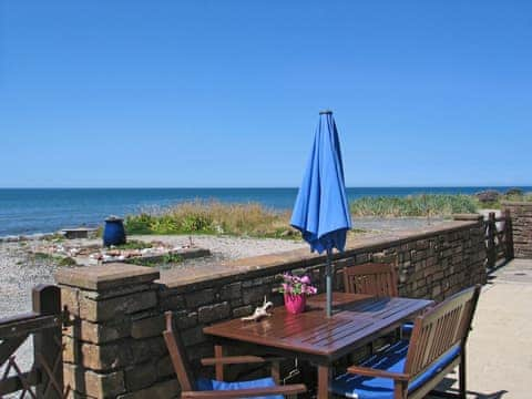 Impressive sitting-out-area with incredible sea views | Seaside Cottage, Coulderton Beach, near St Bees