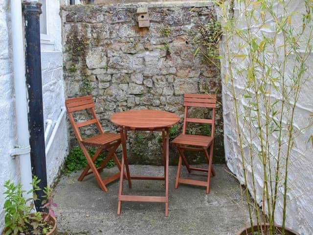 Private courtyard with seating | Blackbird House, Alnwick