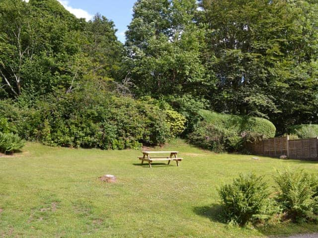 Extensive rear lawned garden area | Broomriggs Cottage, Near Sawrey, Hawkshead