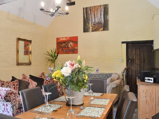 Living room and dining area | Meadow Barn - Brook and Meadow Barns, Shobley, Ringwood