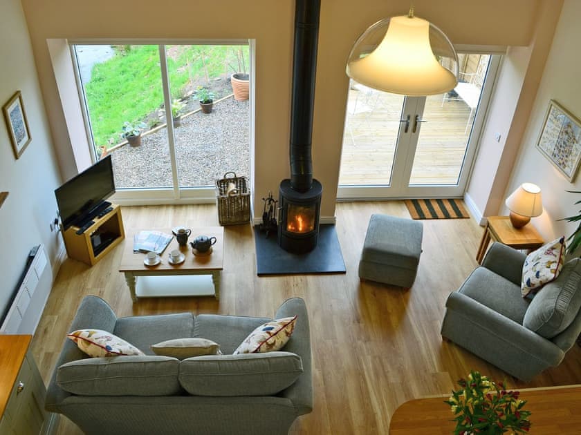 Impressive open plan living space | Bridge Cottage, Oxton, near Lauder 