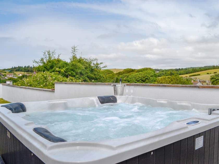 Relaxing private hot tub | No 7 Military Drive - Military Drive, Portpatrick, near Stranraer
