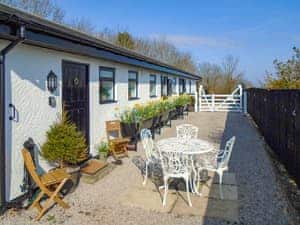 Sitting-out-area | The Lodge, Dyserth, near Prestatyn
