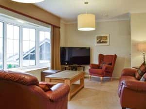 Welcoming living room | Woodland View 2 - Plas Talgarth, Pennal, near Machynlleth