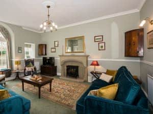 Sumptuous spacious living room with antique furniture | The Coach House, Fremington, near Richmond