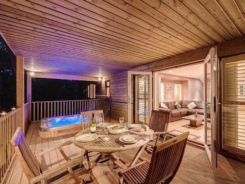 Outdoor area | Willow Lodge - South View Lodges, Exeter