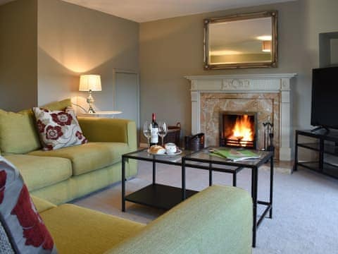 Cosy living room with open fire | Thistle Cottage, Carlton-in-Coverdale