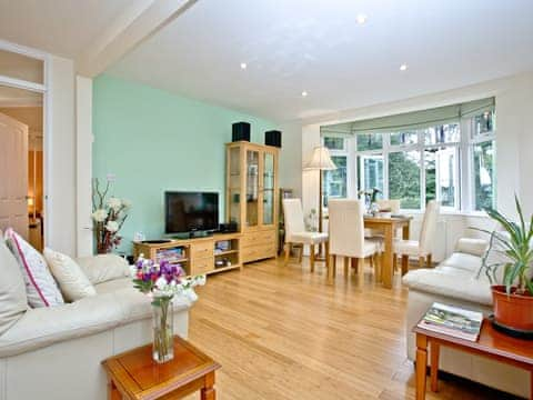 Open plan living space | Oldway Apartment, Paignton