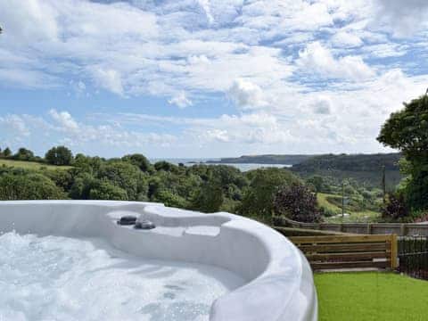 Wonderful views from the hot tub | Caldey View, Near Stepaside, Saundersfoot