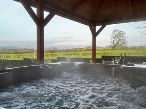 Private hot tub with views over open countryside | Hillview, Gateside, near Beith