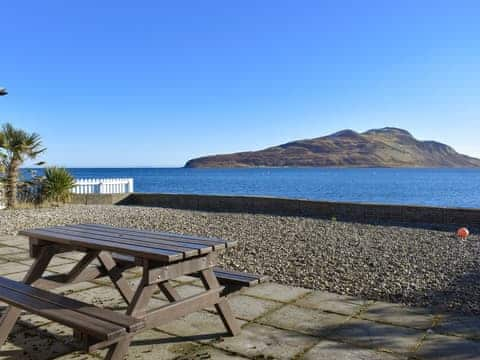 Stunning sea views from the garden | The Clock Tower, Lamlash, Isle of Arran