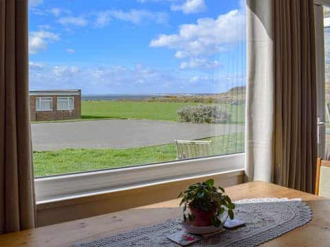 Far reaching sea views from the dining area | Brambles Kip, Freshwater