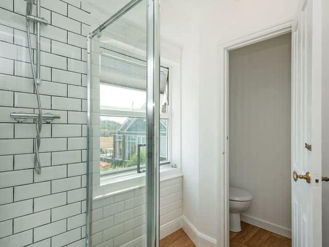 Well presented en-suite shower room | Marion&rsquo;s Sea View, Overstrand, Cromer