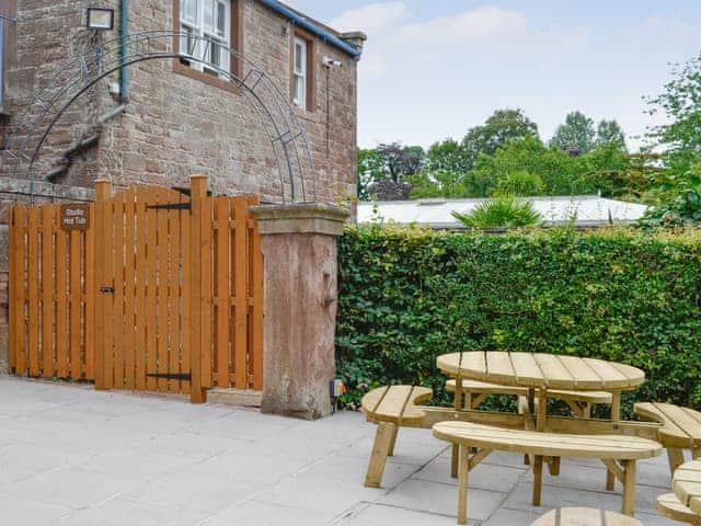 Additional patio area with outdoor furniture | Garth House - Garth Studio - Garth House , Carlisle