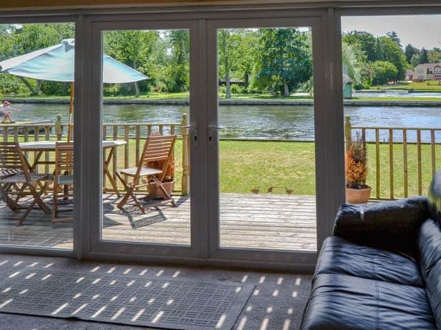 Wonderful views of the river from the living room | Watersedge, Wroxham