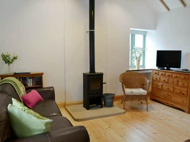 Superbly renovated living area with wood burner | Number Two The Neuk, Belford, near Bamburgh