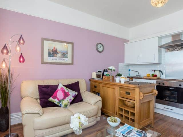 Living and adjacent kitchen areas | The Seahorse - Harbour Lights, Brixham