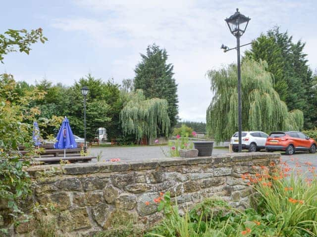 Parking area | Rose Cottage, Stable Cottage, Dove Cottage - Railway Cottages, Acklington, near Amble