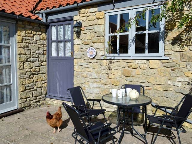 Sitting-out-area | Jasmine Cottage - Sands Farm Cottages, Wilton near Pickering