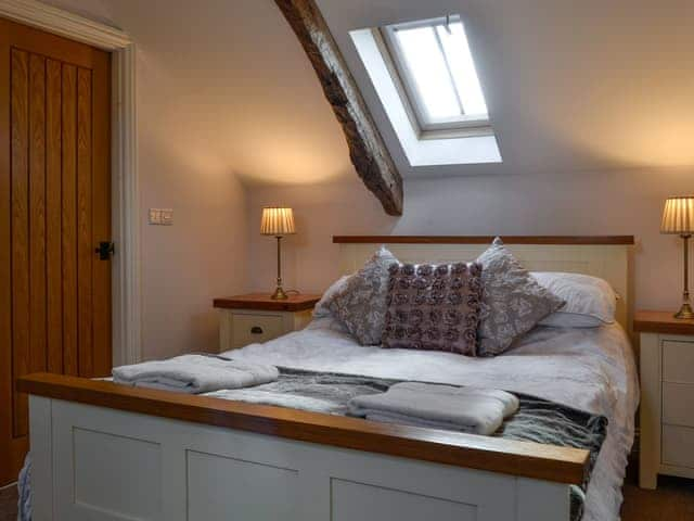 Double bedroom with en-suite shower | Swallow Barn, Torpenhow, near Wigton