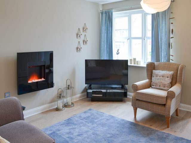 Cosy contemporary living area | Sandy Toes, Beadnell, near Alnwick