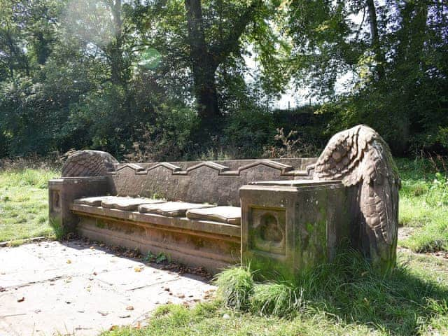 Sit a while on &rsquo;Flights of Fancy&rsquo; one of the 10 contemporary stone sculptures along the river Eden | Eden Cottage, Little Corby, near Carlisle