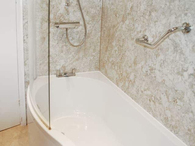 Shower over bath in family bathroom | The Fells, Keswick