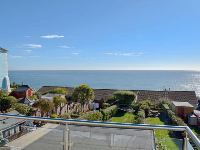 Stunning sea views from the master bedrooms private balcony | Buckingham Cottage, Ventnor