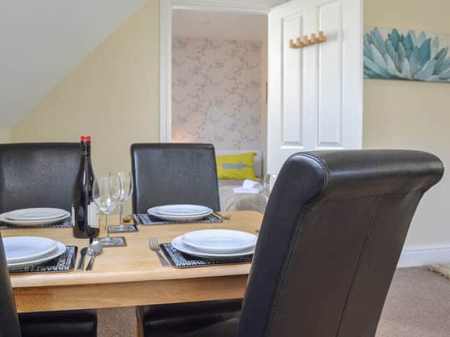 Dining area through to the twin bedroom | The Nest, York