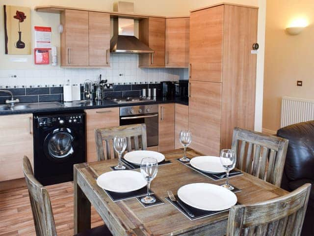 Kitchen and dining area | Carr View Hall Apartment 3, Sleights, near Whitby