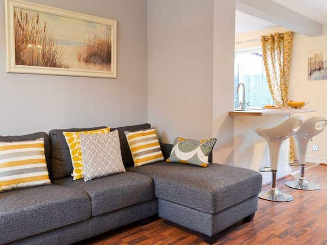 Comfortable living area with wood burner | The Horseshoes, Hornsea