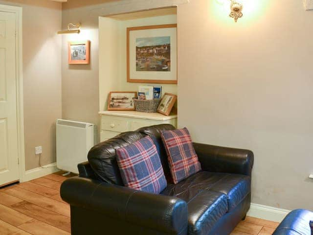 Comfortable leather furniture | Larch Cottage, Dunstan, near Alnwick