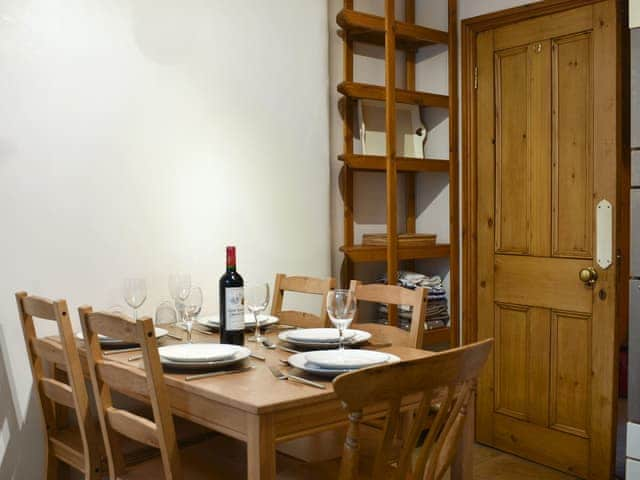 Convenient dining area within kitchen | Slater&rsquo;s Cottage, Middleham, near Leyburn