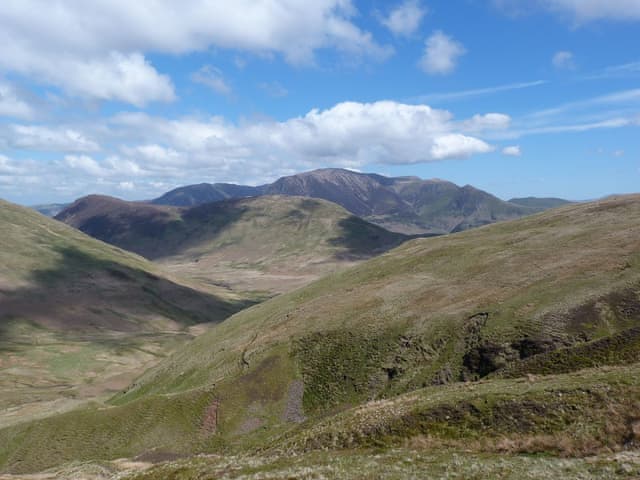 The Western Fells: looking from Great Bourne towards Mellbreak and Grasmoor | High Thrushbank, Loweswater