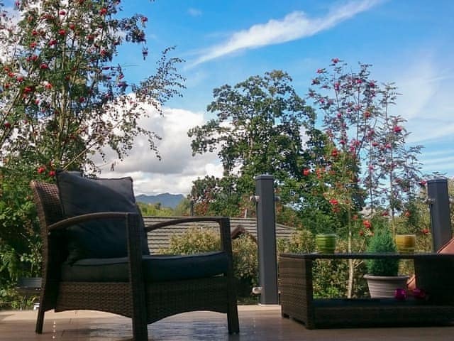 Stepping through the French doors | Lake Bank Lodge, Water Yeat, near Coniston