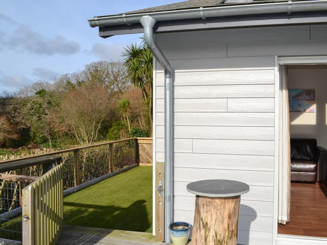 Decked area and side-garden | Sunny Skies - Little Crugwallins, St Austell