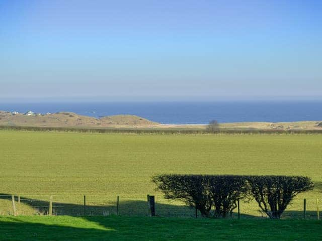 Sitting out area with wonderful views out to sea | Brackenrigg, Embleton near Craster