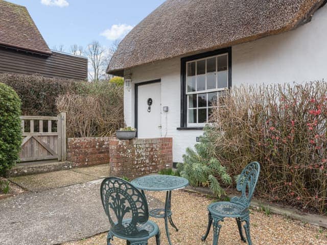 Sitting out area | Little Trout, Nether Wallop, near Stockbridge