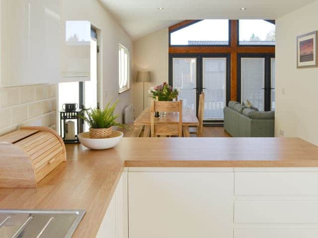Kitchen and dining area | Juniper Lodge - Otterburn Hall Lodges, Otterburn, near Bellingham