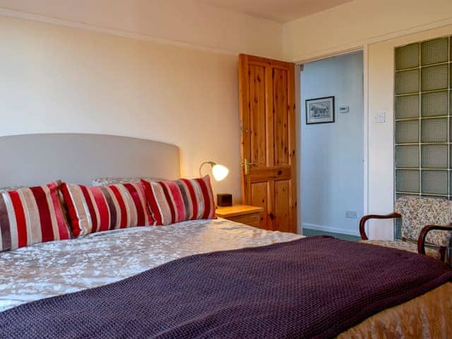 Comfortable double bedroom | Sea View Lodge, Rousdon, near Lyme Regis