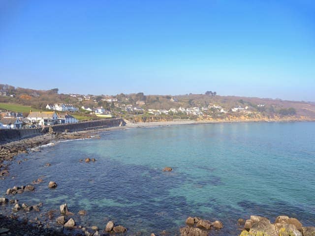 The beach and bay at Coverack