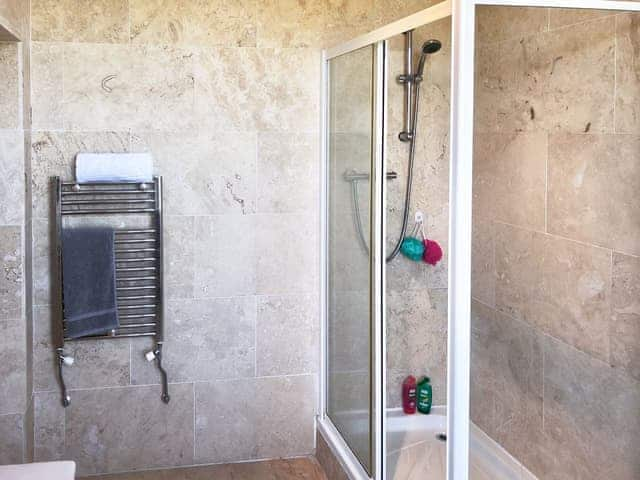 Spacious shower room | Carr View Hall Apartment 3, Sleights, near Whitby