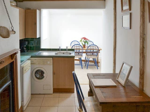 Delightful kitchen with convenient dining area | Beach Cottage, Winterton-on-Sea