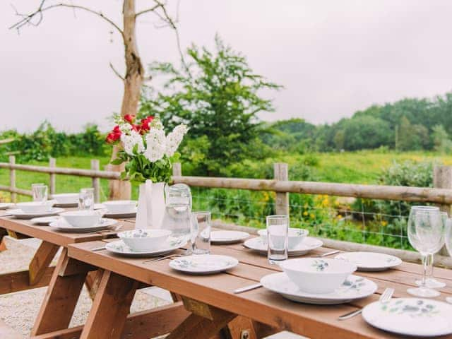 Outdoor area | Hoad Farm Cottages, Acrise, near Folkestone