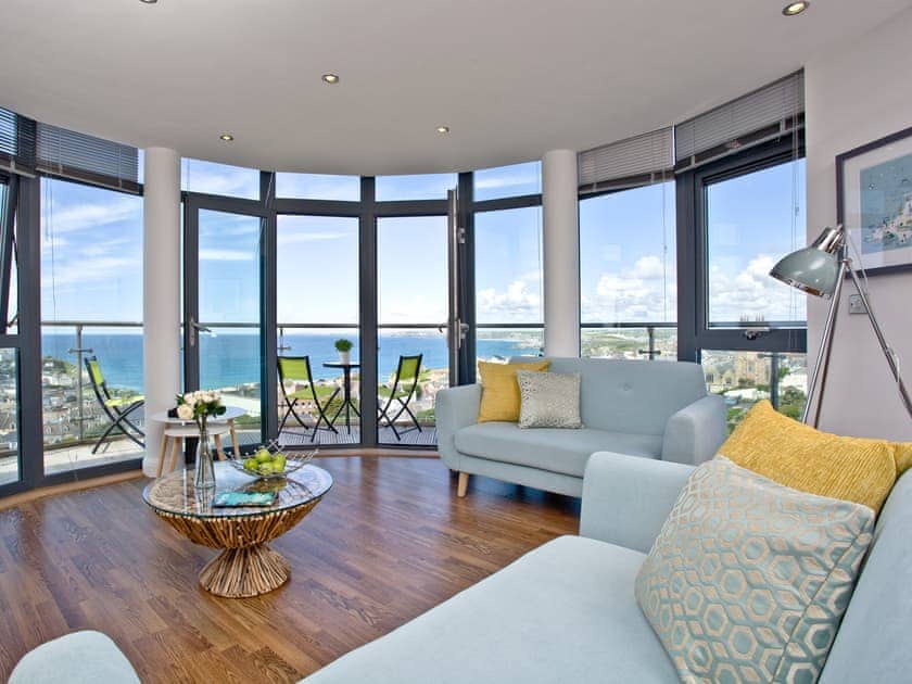 Living area | Horizons View Penthouse - Horizons, Newquay