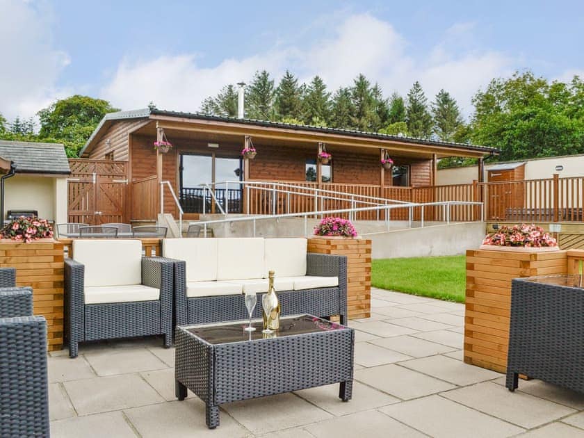 Inviting holiday home with patio area | Blake Fell Lodge - Gatra Farm Lodges, Lamplugh, near Cockermouth