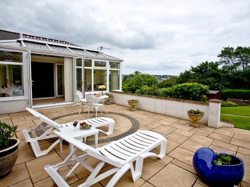 Patio | Protea Garden Apartment - Protea, Torquay