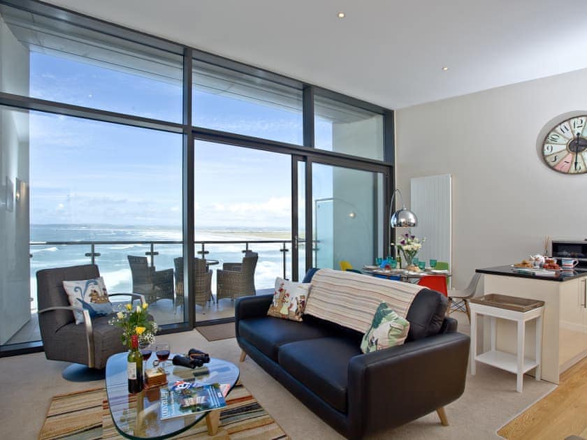 Stylish living area | Sunset Bay - Horizon View, Westward Ho!