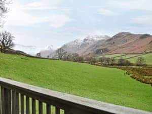 Incredible views from the balcony | Howegrain Lodge, Martindale, near Ullswater
