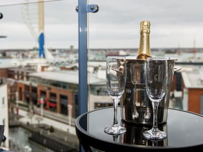 Balcony with fabulous views | Gunwharf Quays Apartments - No.1 The Two Bedroom Balcony View ’A’ - Gunwharf Quays Apartments , Gunwharf Quays, near Portsmouth